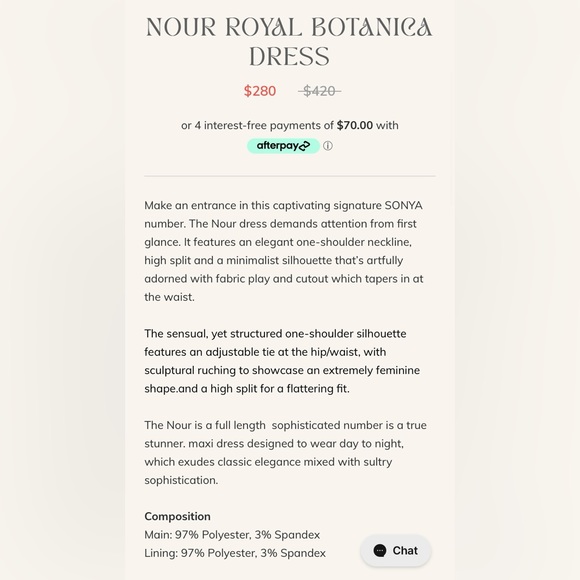 SONYA NOUR ROYAL BOTANICA DRESS - Picture 4 of 5